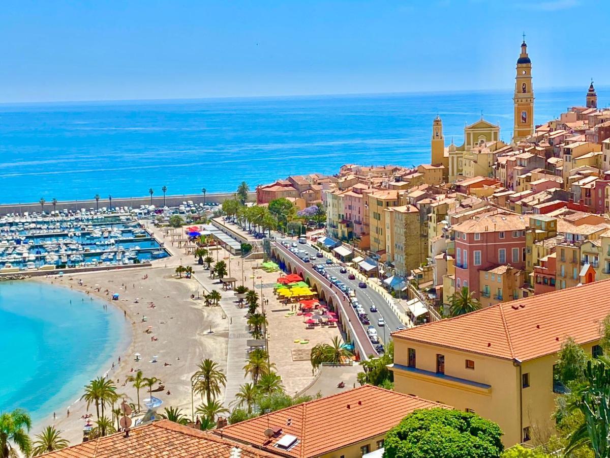 Le Rue Longue Lägenhet Menton Exteriör bild